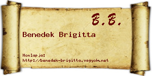 Benedek Brigitta névjegykártya